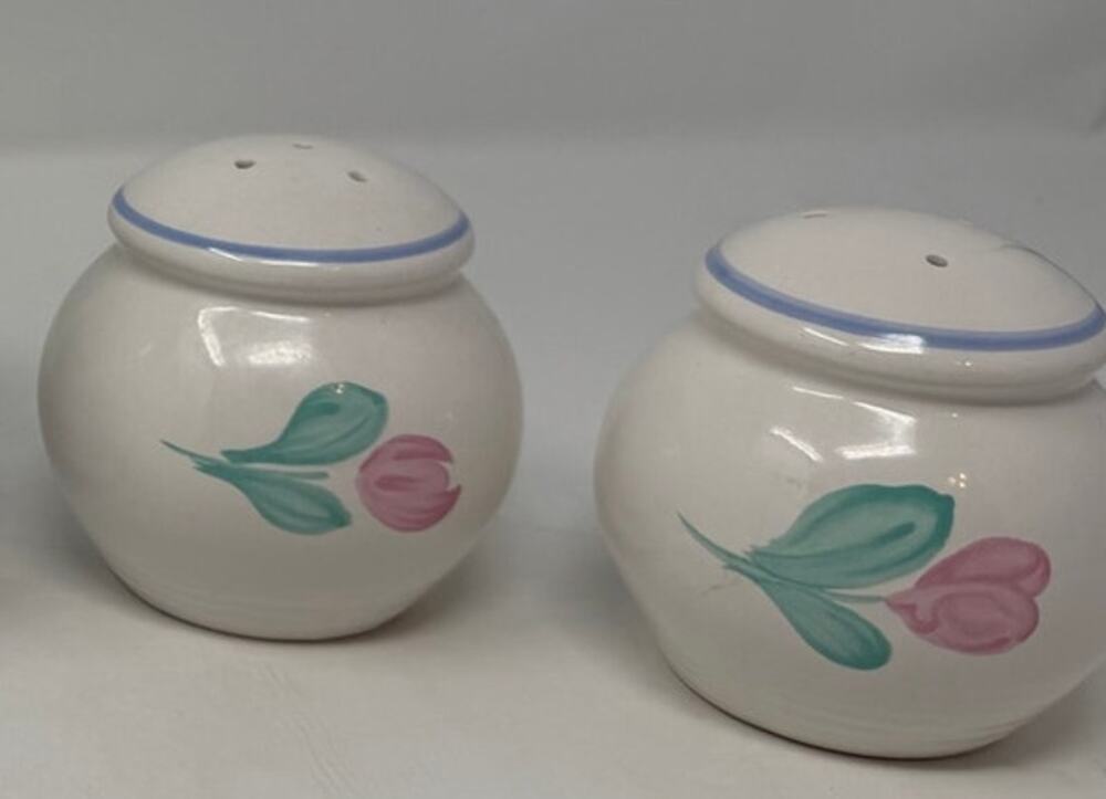 International China Company Salt and Pepper Shakers Capri Pattern